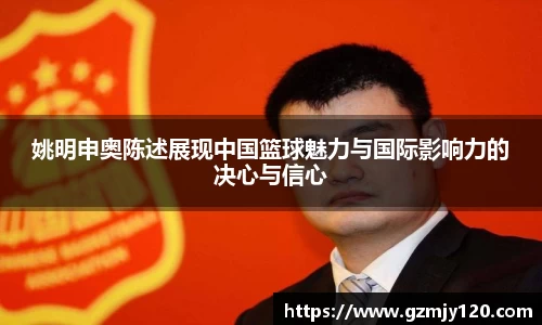 姚明申奥陈述展现中国篮球魅力与国际影响力的决心与信心